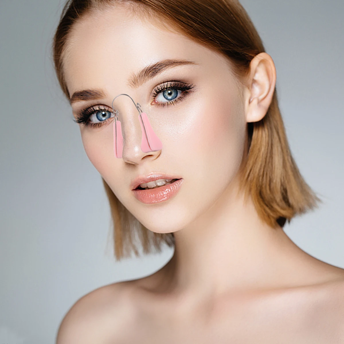 

4pcs Shaper Silicone Nose Bridge Clip For Droopy Tip Correction Non-Invasive Nose Lifting Beauty Device