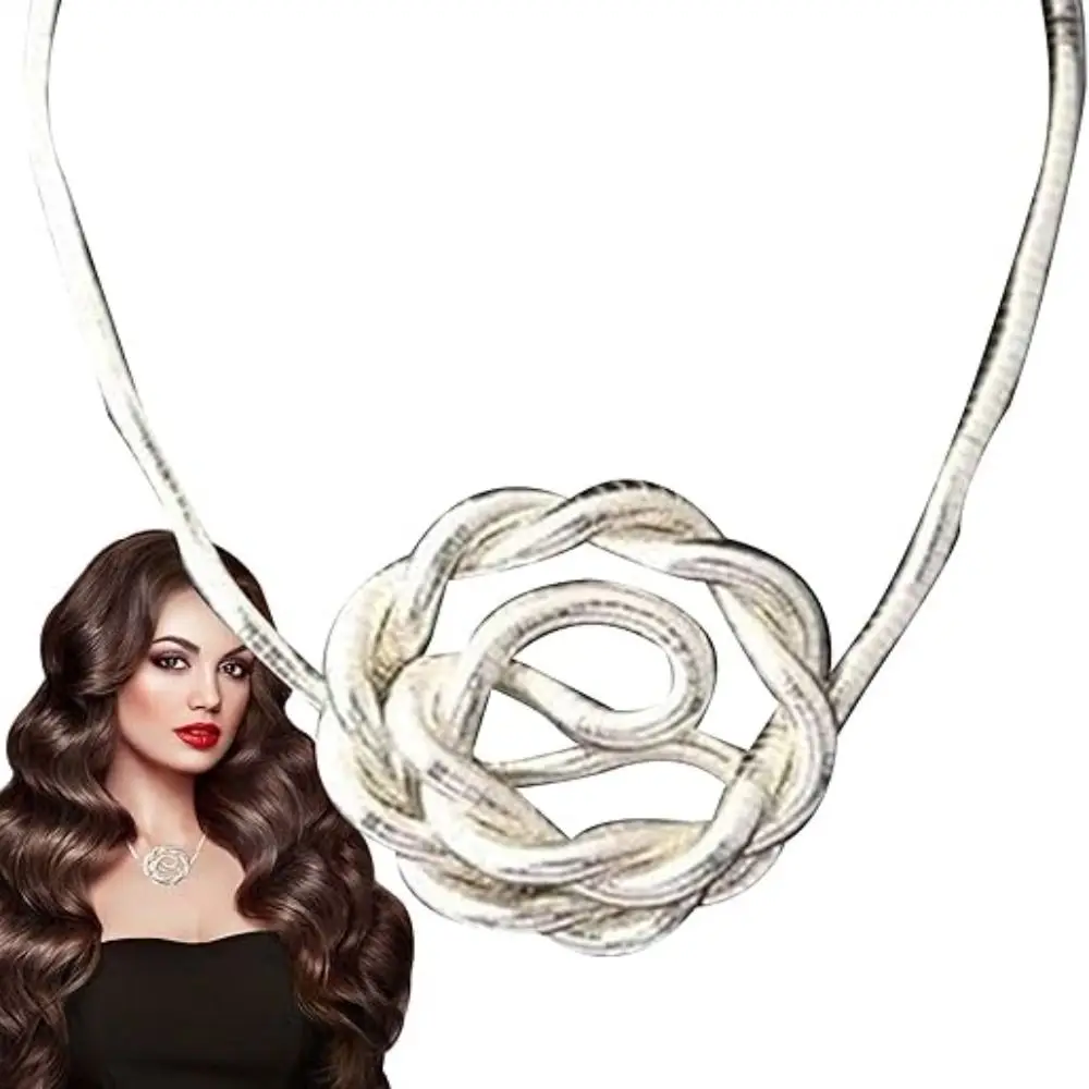 New Alloy Bendable Snake Necklace Silver Color Gold Color Flexible Choker Punk Twistable Bracelet Jewelry Accessories
