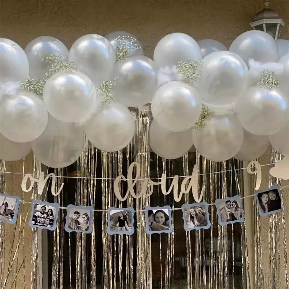21 قطعة بالونات بيضاء بيرليسسينت 5/10/12 بوصة مجموعة بالونات اللاتكس جارلاند الزفاف استحمام الطفل عيد ميلاد الديكور لوازم الحفلات #3