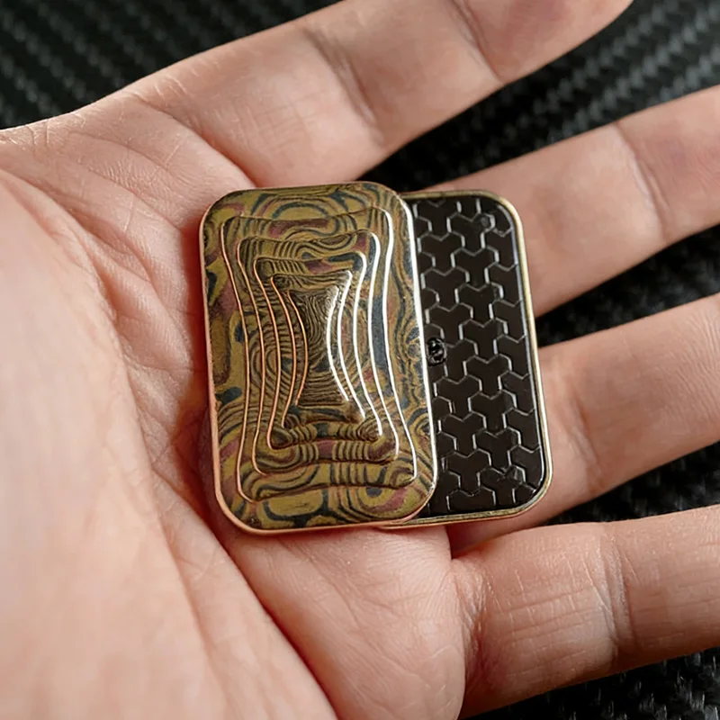 ZD EDC Z3 Slider di spinta illimitato Fidget Toys Magnetismo in metallo Fidget Slider Sollievo dallo stress e rilassamento per adulti Fidget Spinner