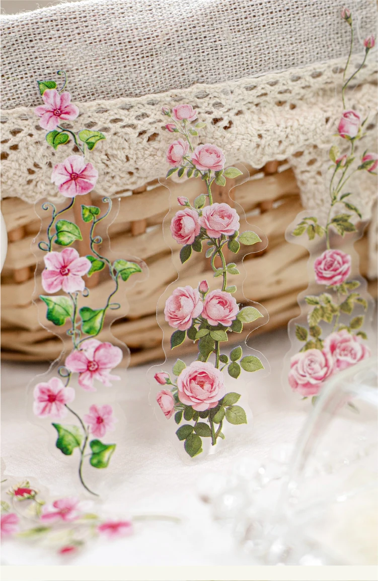 Journal GO 30 Stück Blumenzweig-Traum-Aufkleber-Kollektion für Geschenkkarten, Bastelarbeiten, Dekoration, Journaling, Scrapbook, DIY-Aufkleber – Detail 15