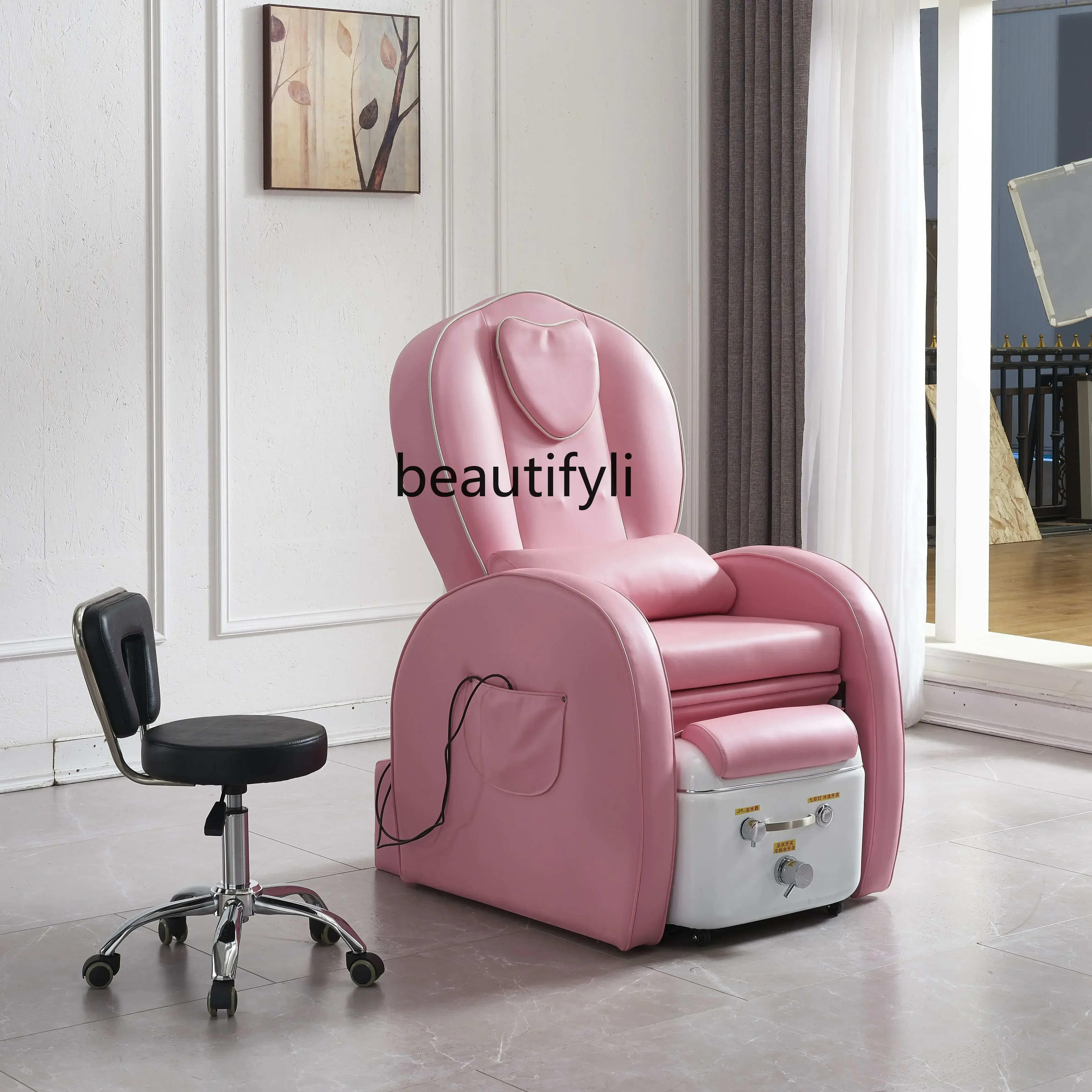 02Nail Couch Foot Bath Sofa Electric Massage Sofa Bed Eyelash Beauty Foot Sofa