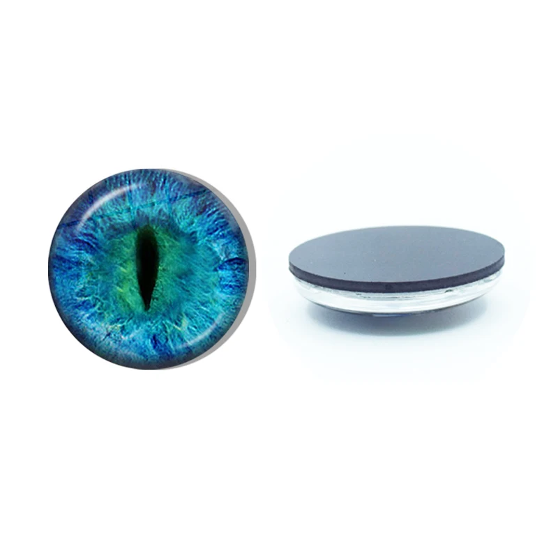 Frost Dragon Eye Ímã de geladeira, Cabochão De Vidro, Magnetic Frigorífico Adesivos, Nota Titular, Home Decor, Presentes de Viagem, 30mm