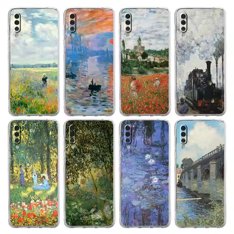 Claude Monet Impressionist For Samsung Galaxy A14 A50 A70 A30 A40 A20E A10S A20S A02S A04S A12 A22 A32 A34 A42 A52 5G A54 Case