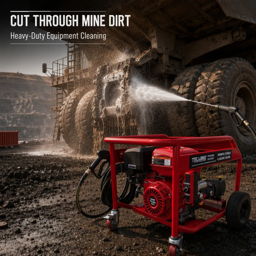 500 bar High Pressure Washer Machine 5000 PSI  Heavy Duty Engine Pressure Washer for Construction Site