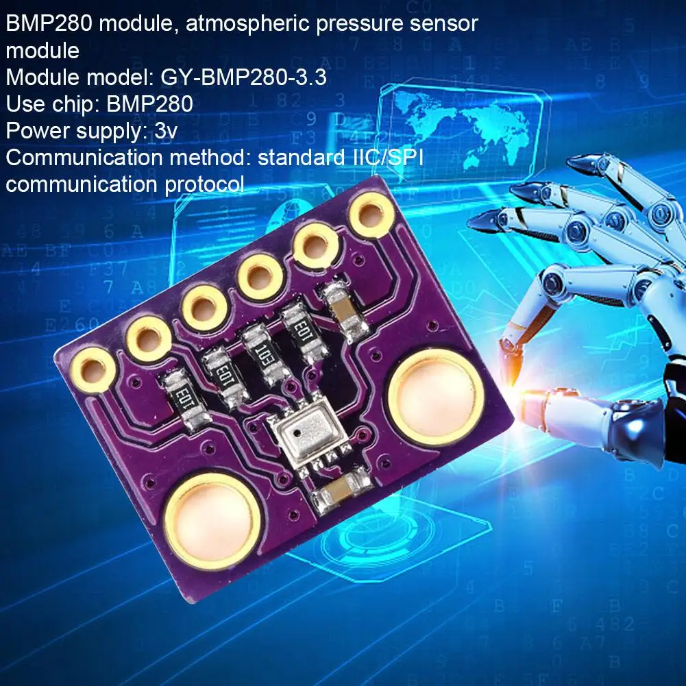 

GY-BME280-3.3V GY-BME280-5V 5V 3.3V BME280 BMP280 Digital Pressure IIC Humidity Sensor Atmospheric Temperature I2C Module S U4T4