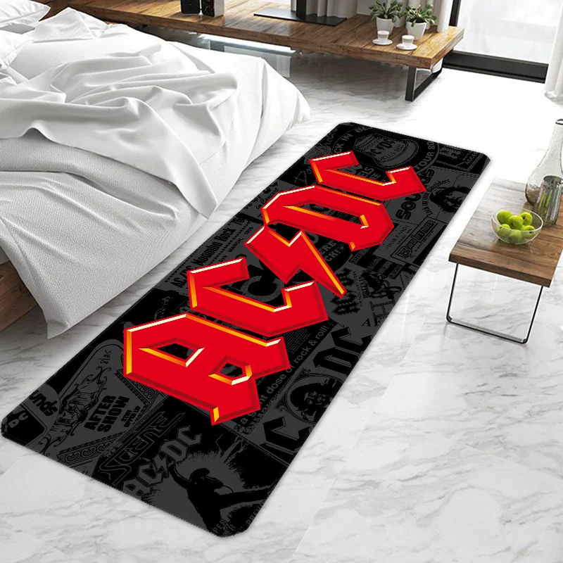 Famous rock band AC/DC Entrance Doormat Non-slip Washable Kitchen Carpet Living Room Hallway Rugs Door Mats Bathroom Bath