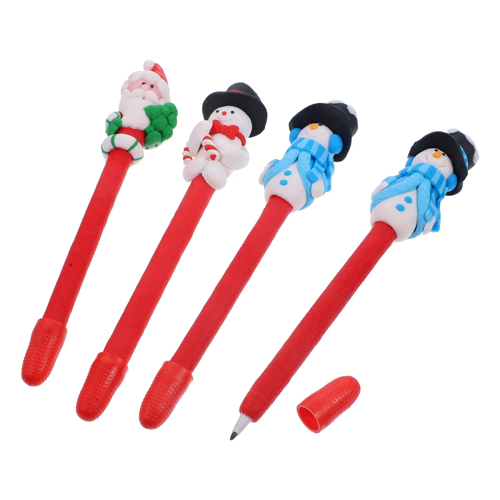 

4Pcs Christmas Gel Pens Adorable Writing Tools for Students Office Gifts Portable Signature Pens Gel Pen Cute Pen
