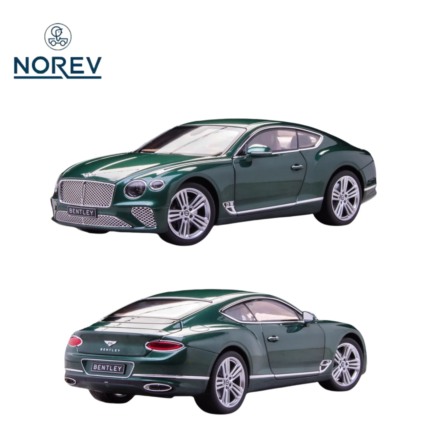 

1:18 Bentley Continental GT 2018 sports car alloy model, children's collection of decorative toys, holiday gifts for friends.