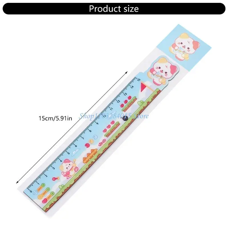 R6FF 8Pcs Colorful Ruler Bendable Drawing Ruler Educational Measurement Tool For Kid Student School Craft Project