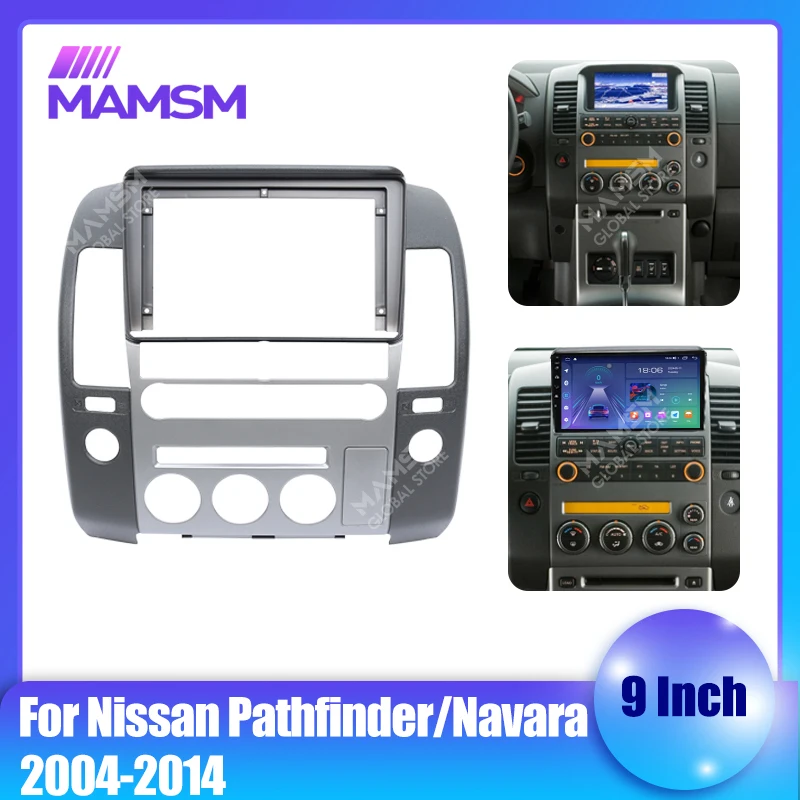 Car Radio Plastic Fascias Panel Dashboard Frame Installation Android Multimedia Player For Nissan Pathfinder Navara 2004-2014