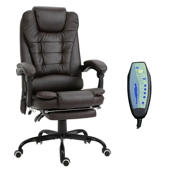 

Vinsetto 7-Point Vibrating Office Chair, Brown