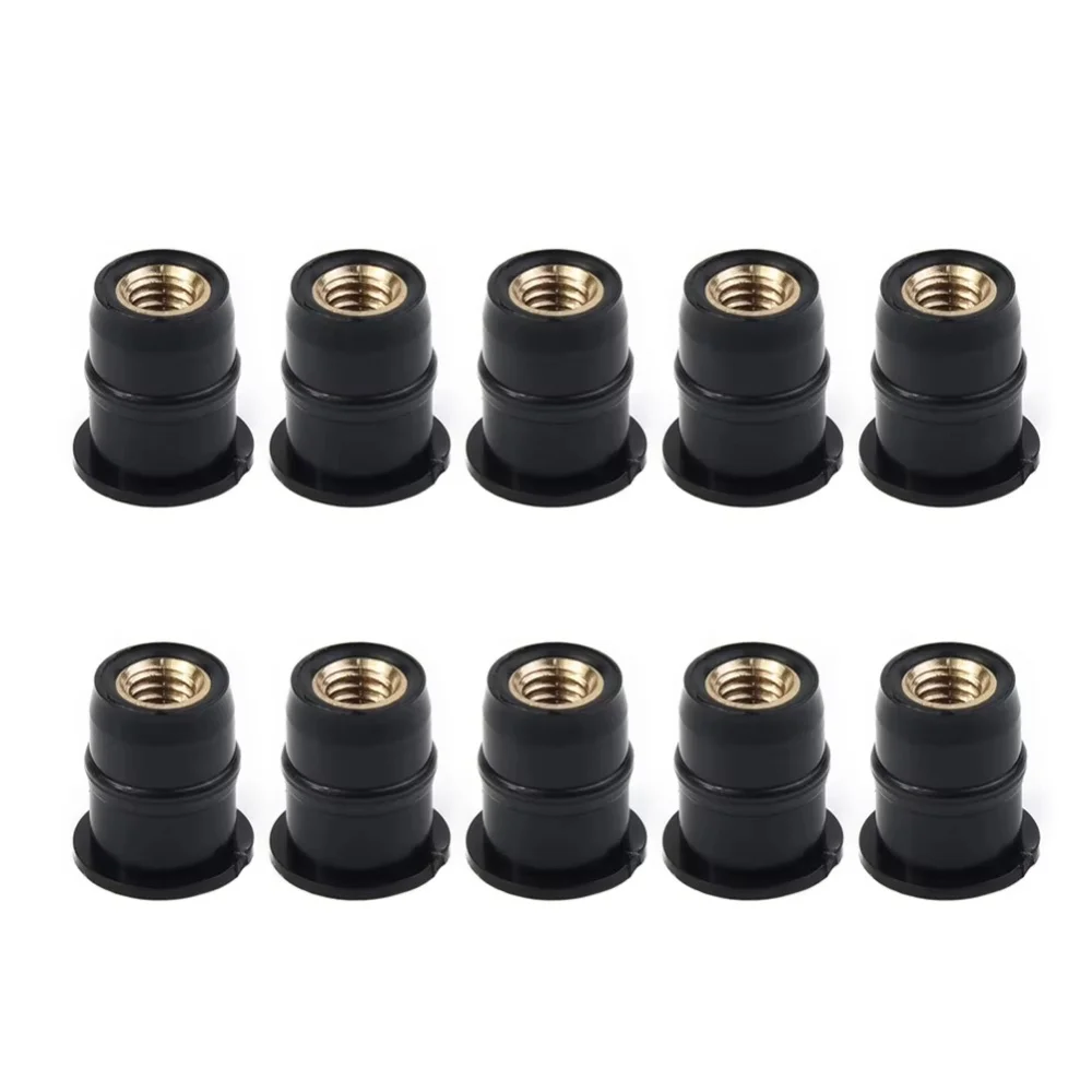 

Windshield Copper Adhesive Nut For Well Nut M5 5mm Metric Rubber Motorcycle Windshield Rubber Rivet Nuts Bolts For Honda Suzuki