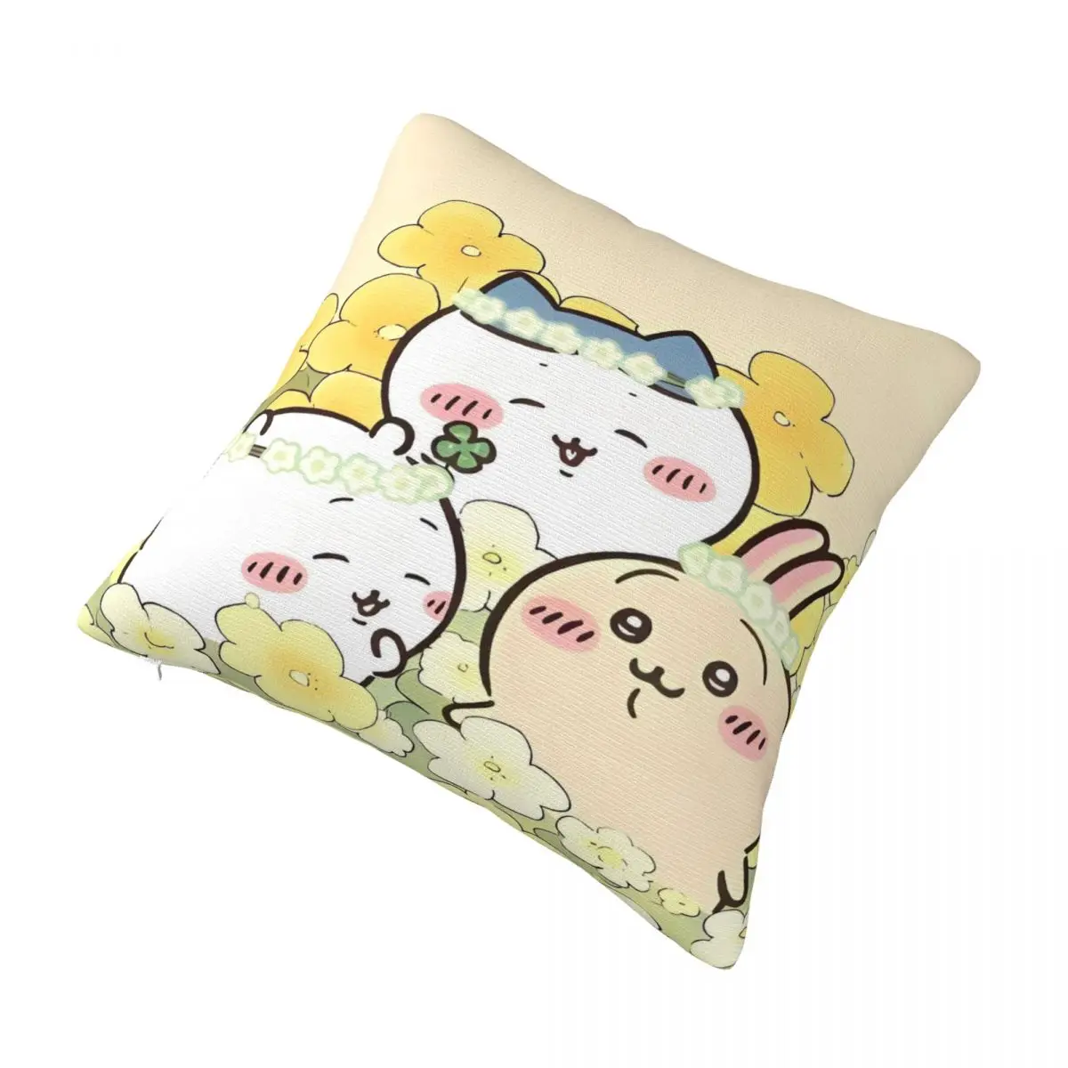 C-Chiikawa الكرتون كيس وسادة غطاء الوسادة تصميم ناعم غطاء وسادة موردن سادات لمكتب سيارة ديكور المنزل #3