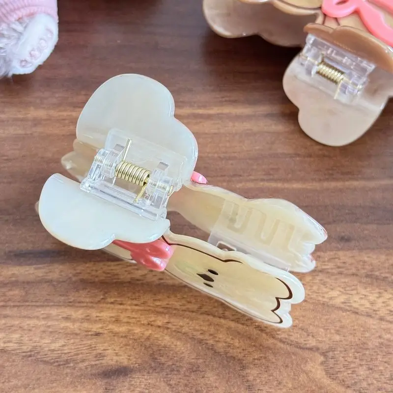 1 قطعة مشبك شعر الدب القطني اللطيف الجديد مع ملمس متقدم ، مشبك قبضة حمض الأسيتيك ، الجزء الخلفي من الرأس ، شعر ملفوف ، مشبك قبضة القرش