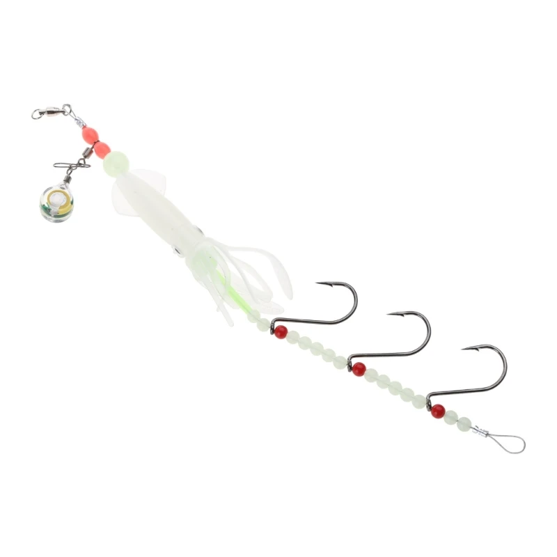 

Squid Fishing Lure 22g Hook Artificial Rubber Soft Baits Squid Jigs Sinkings Squid Swimbaits For Sea Fishing Trout Shads