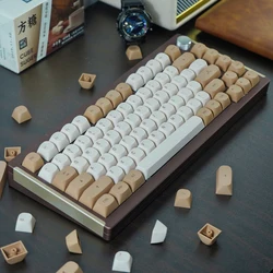idobao MA Keycap Kit Tiramisu PBT Material Thicken Keycaps for Mechanical Keyboard MX Switch Minimalist Style for GMK67