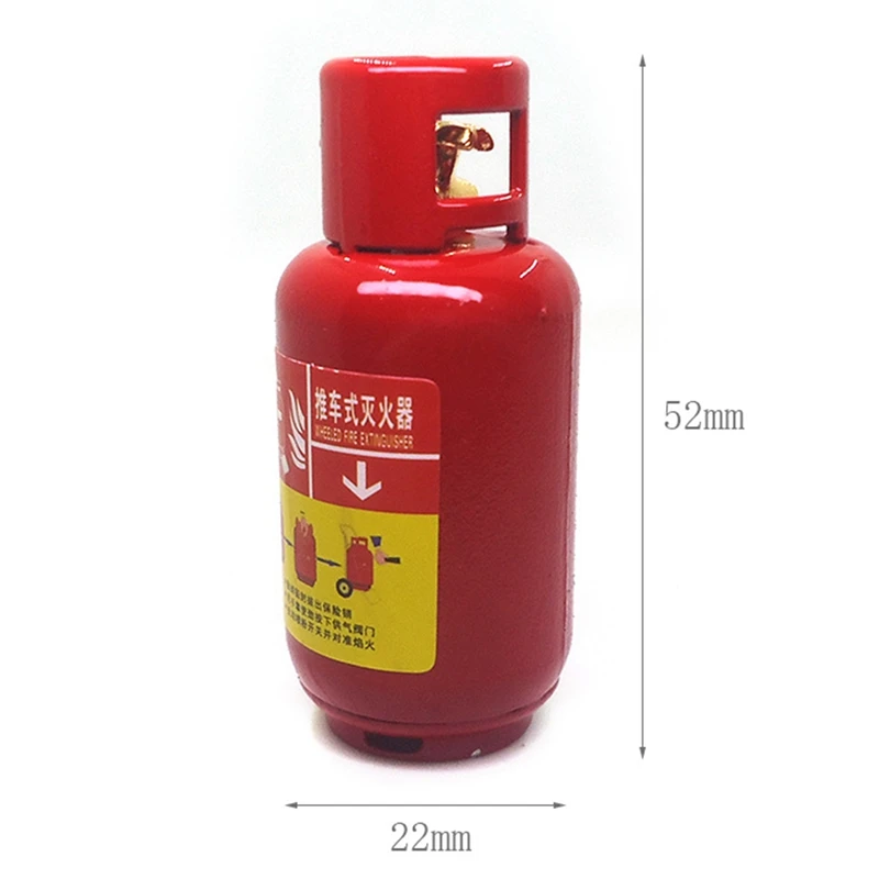 1/12 Scale Dolls House Miniature Fire Extinguisher+Trolley For Dollhouse Kitchen Pub Bar Living Room Classroom Decor Toy