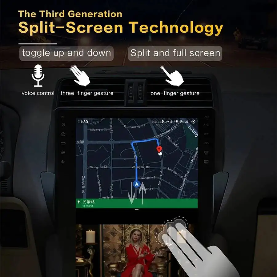 2K IPS HD Screen For Toyota Reiz Mark X 2005 - 2009 Multimedia Video Player Car Radio Navigation stereo GPS DSP WIFI Auto raido view 4