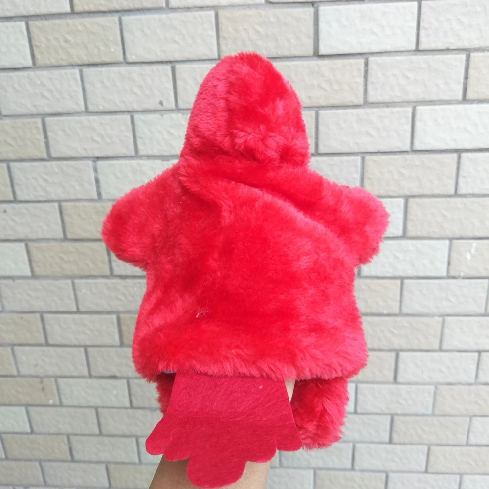 Baby Red Parrot Handpuppe Plüschtier für Kinder