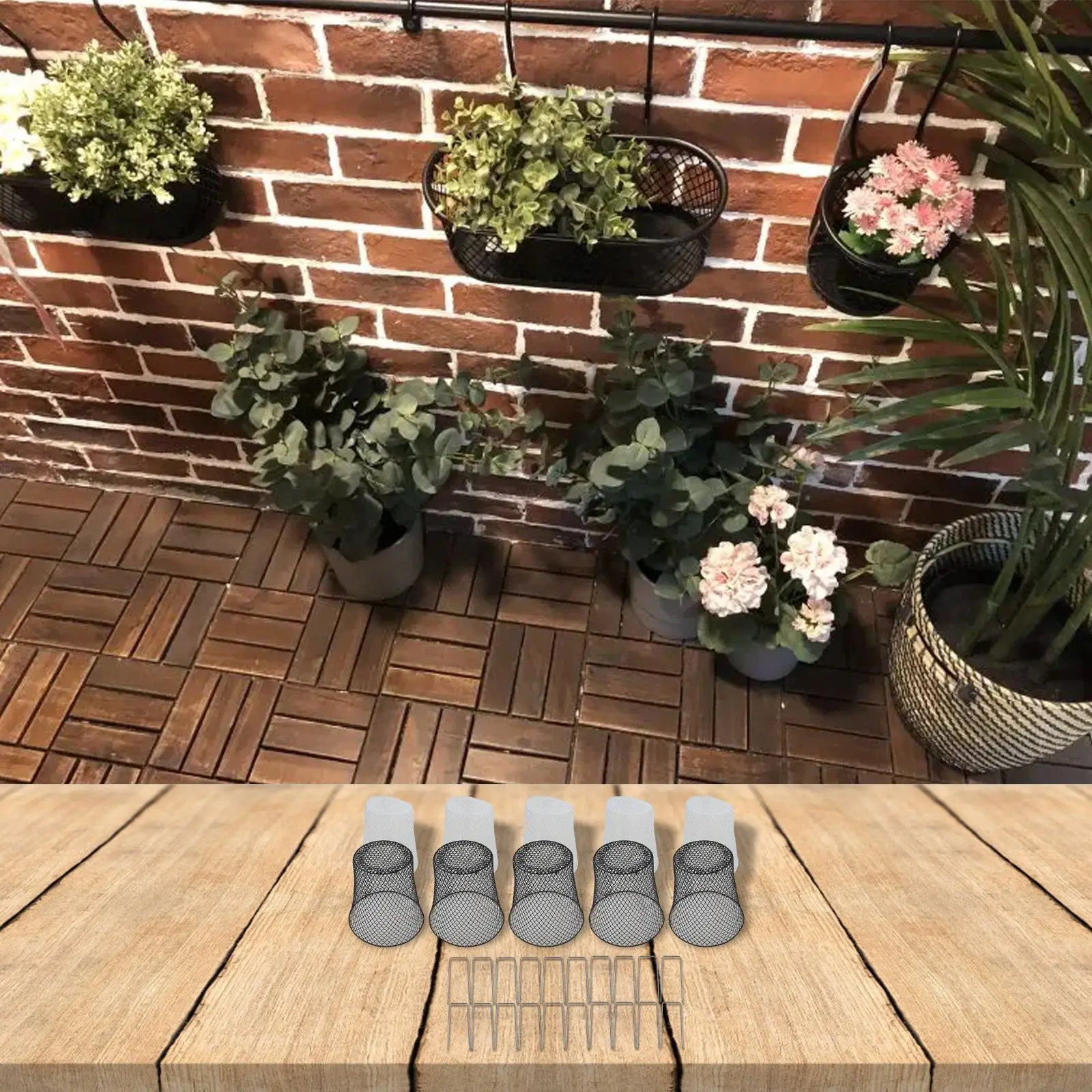 

For Garden Use Plant Protection Covers Garden Protection 5 Black And 5 White Garden Mesh Covers For Protection