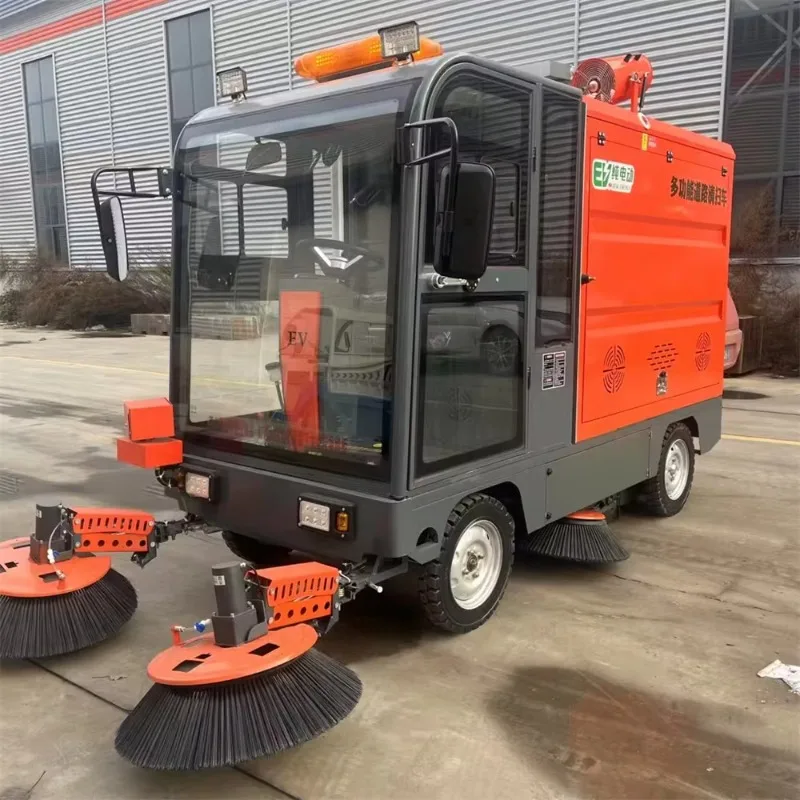 Battery Powered Ride On Floor Sweeper With High Strength Nylon Brushes For Long Lasting Performance Cleaning Equipment Unit