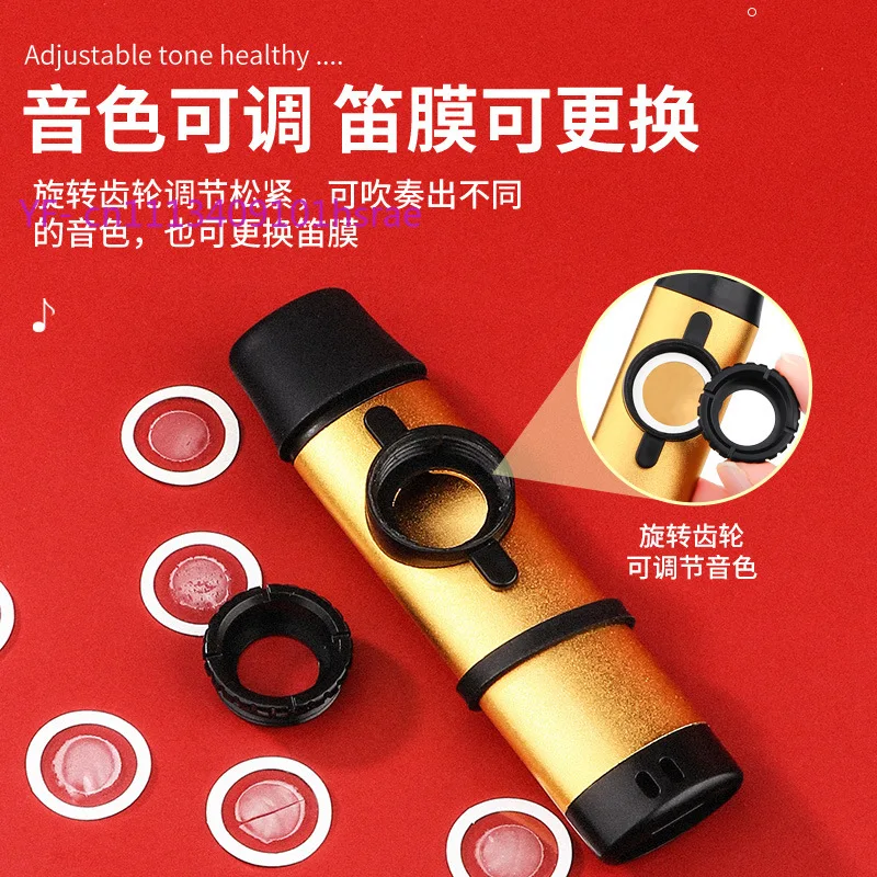 Professional Metal Kazoo Portable Easy Learn Musical Instrument For Guitar Accompaniment