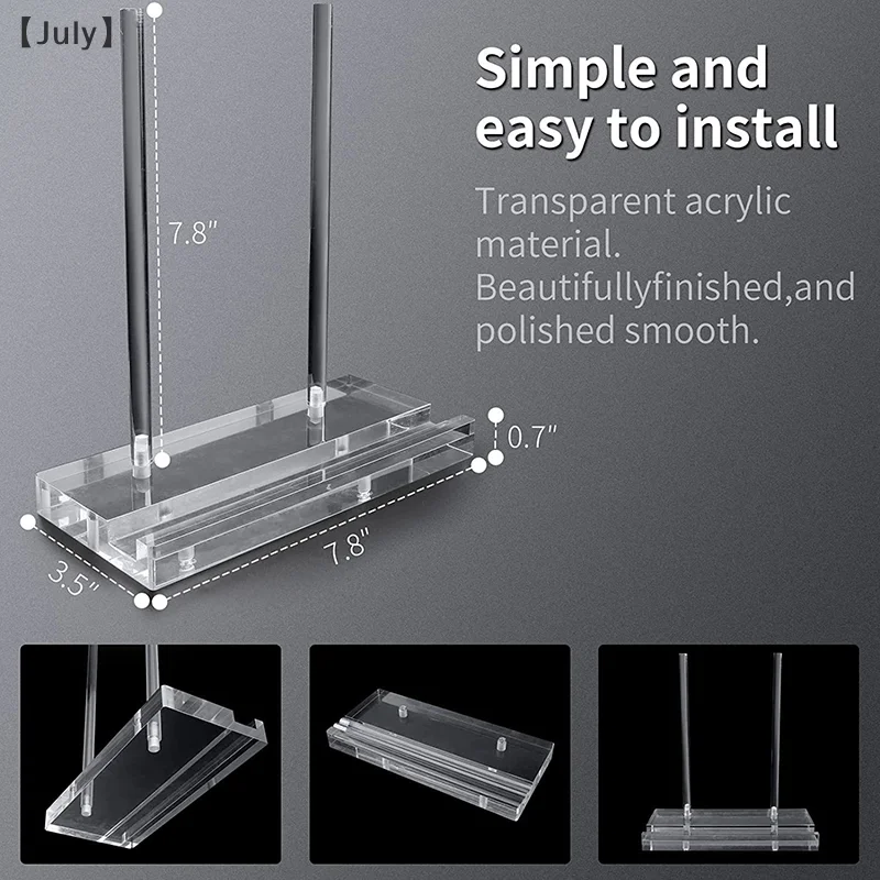 อะคริลิคผู้ถือปฏิบัติโต๊ะสําหรับอัลบั้มเอกสารหนังสือ Movable Collection Book Rack