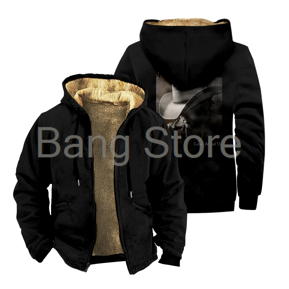 

Jason Aldean Songs About Us Zipper Jacket Women Men Long Sleeve Thickened Winter Parka Streetwear Coat