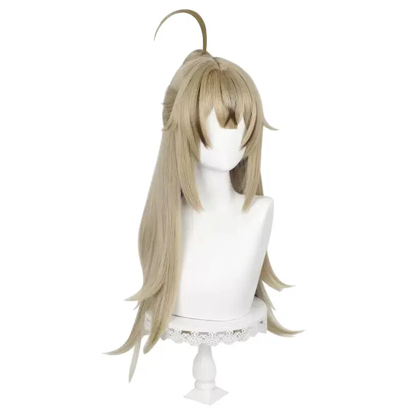 Genshin Impact Kirara-pelucas de Cosplay de 75cm para mujer, pelo sintético largo de color marrón claro