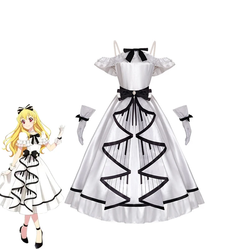 

Anime Aikatsu Hoshimiya Ichigo Cosplay Costume Girl Lolita Dress Masquerade Uniform Carnival Party Clothes Outfit