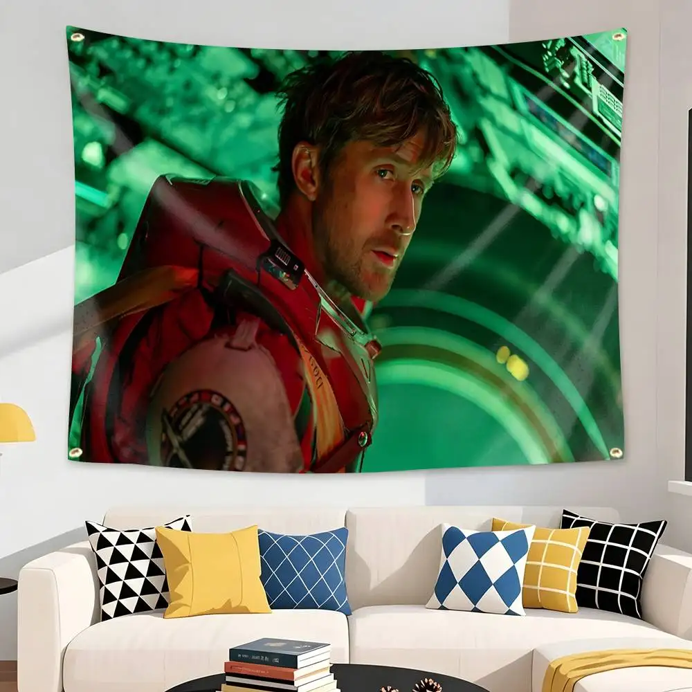 KEN Actor RG-Ryan Gosling  Flag Tapestry Banner for Bedroom Living Room Outdoor Camping Custom Supported
