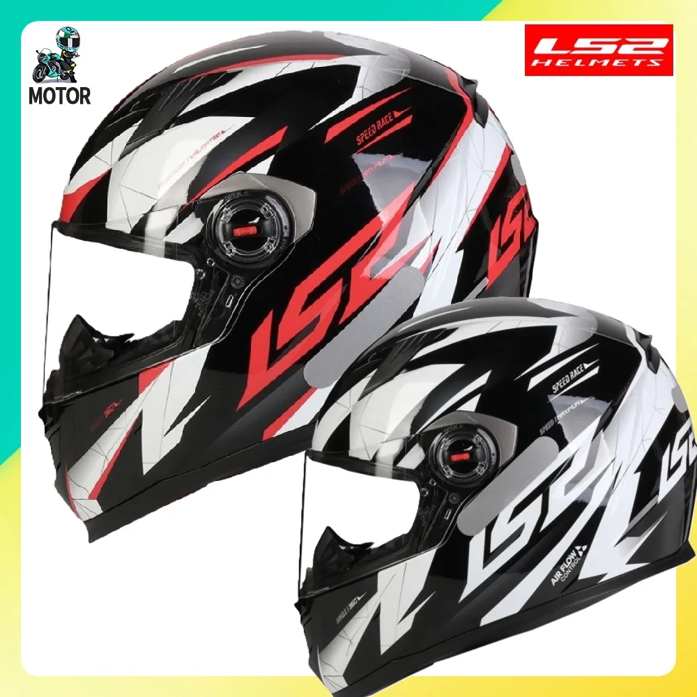 

LS2 FF358 Full Face Motorcycle Helmet Men Women Motocross Helmet High-strength ABS Shell Motorcycle Accessories ff358 Casco Moto