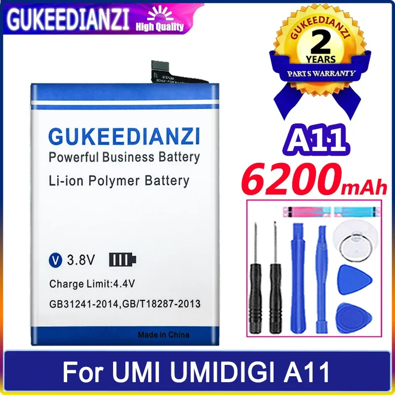 

Аккумулятор GUKEEDIANZI 6200mAh Для UMI UMIDIGI A11