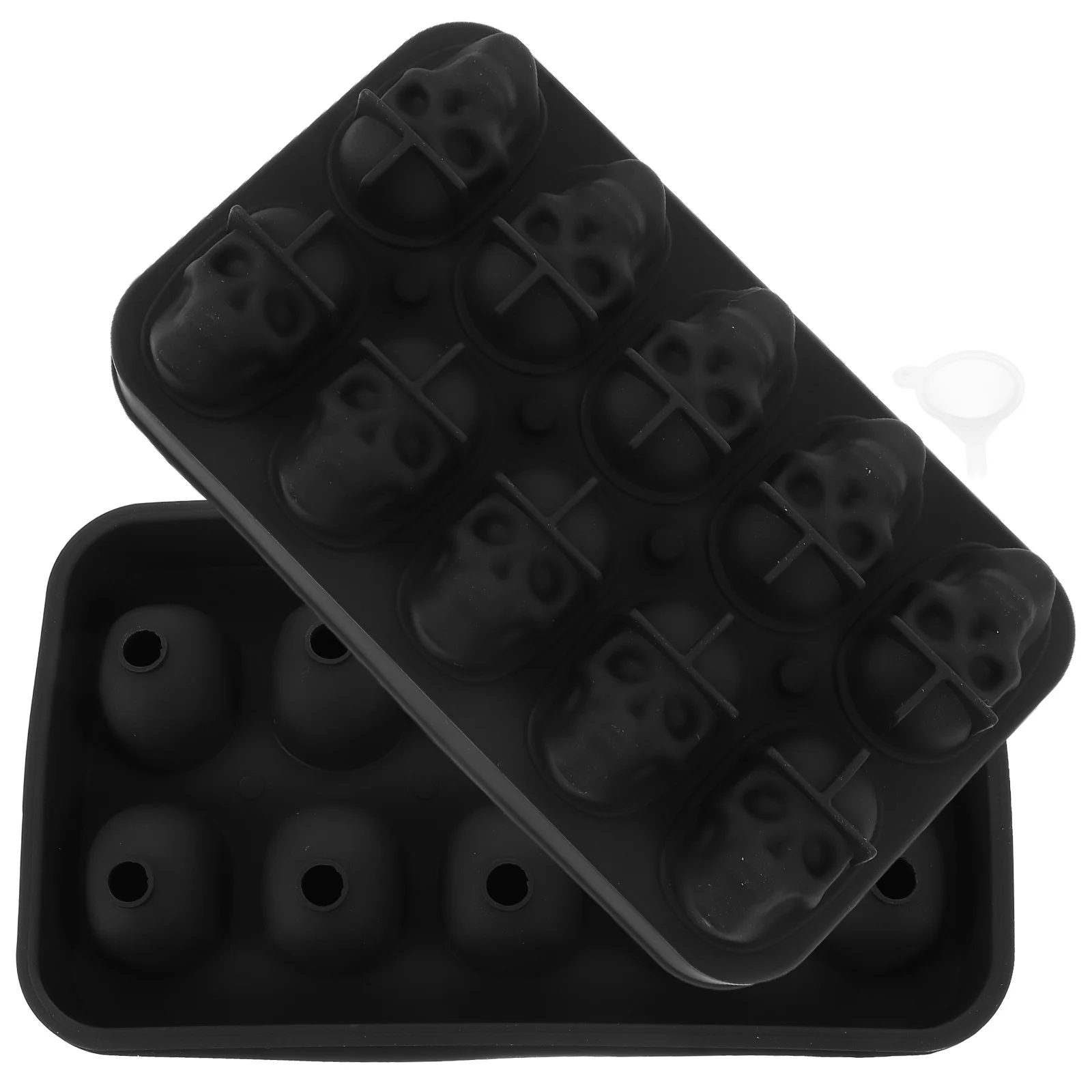 

Skull Ice Cube Tray Flexible Reusable Silicone Mold For Whiskey Cocktail Cool Drinks Tool Household Freezer