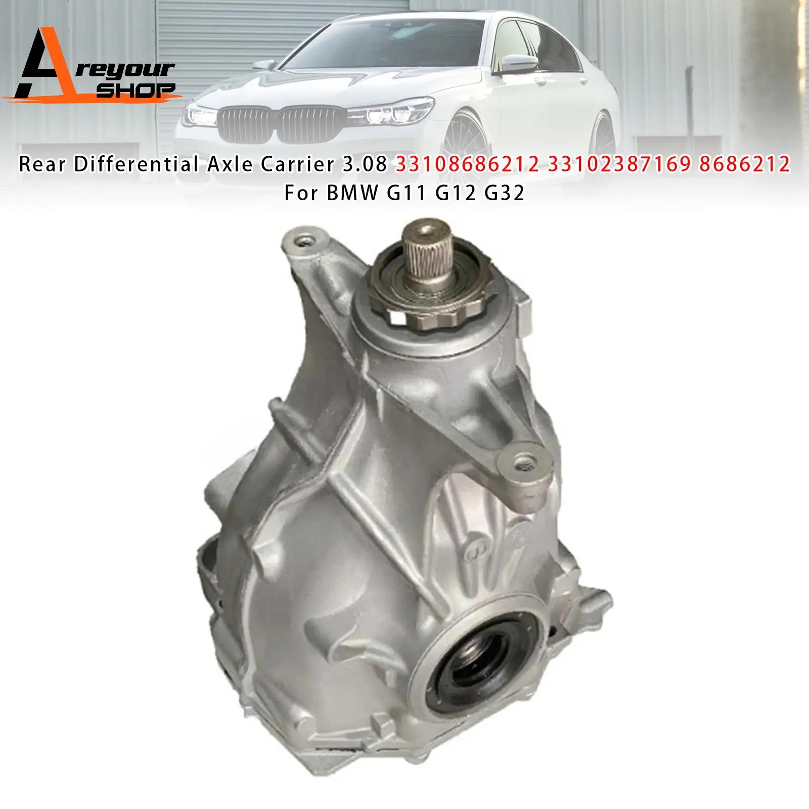 

Держатель заднего дифференциала 3,08 33108686212 33102387169 для BMW G11 G12 G32