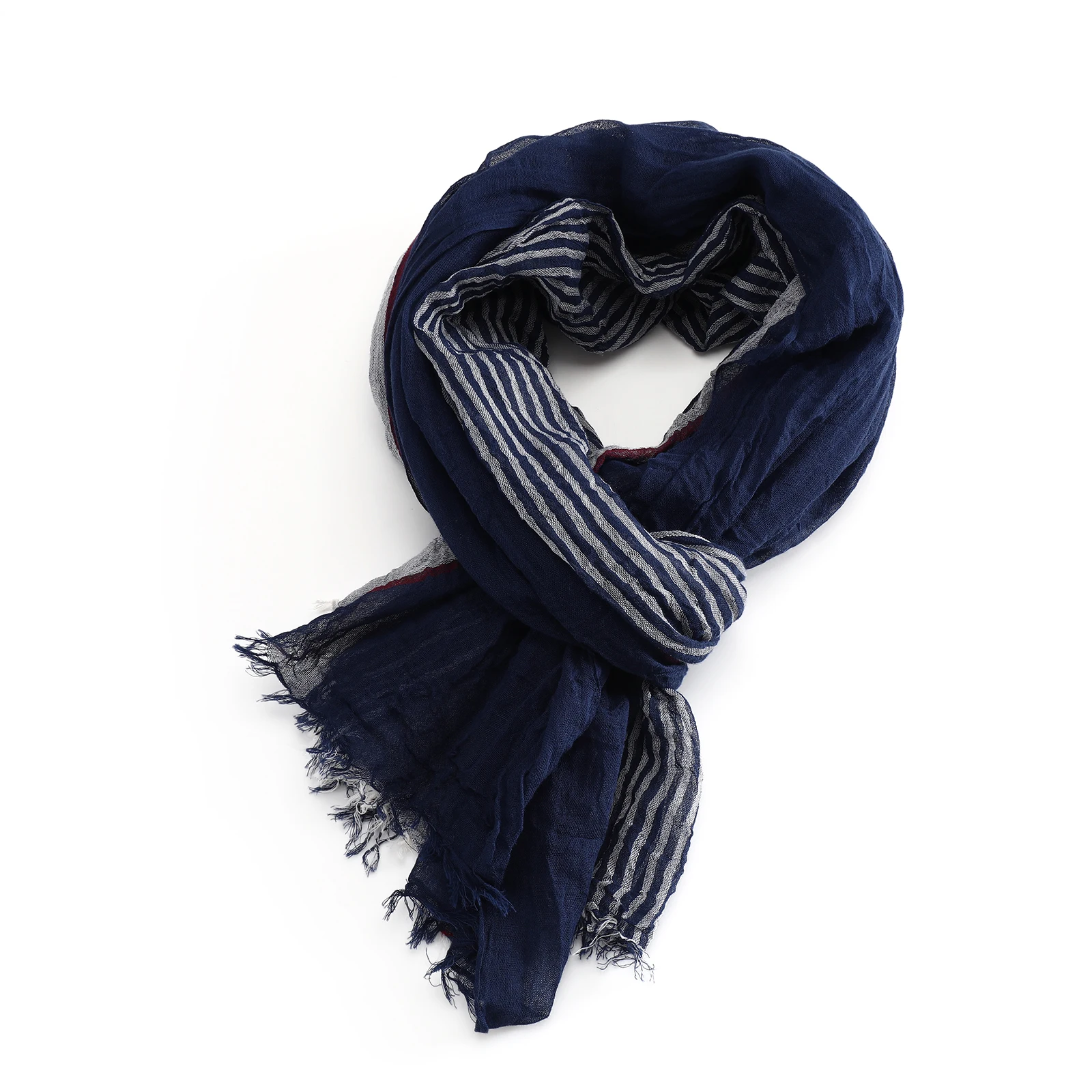 Designer Patchwork Gestreiften Schal für Männer Baumwolle Leinen Winter männer Schals Warme Halstuch Männliche Zubehör Bufandas Schals – Detail 15