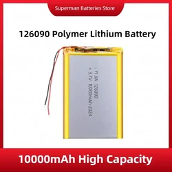 126090 8000mAh Rechargeable Charging Lithium Batteries  Lithium Polymer Battery Cell 3.7V For Power Bank 1260110 6060100 955465