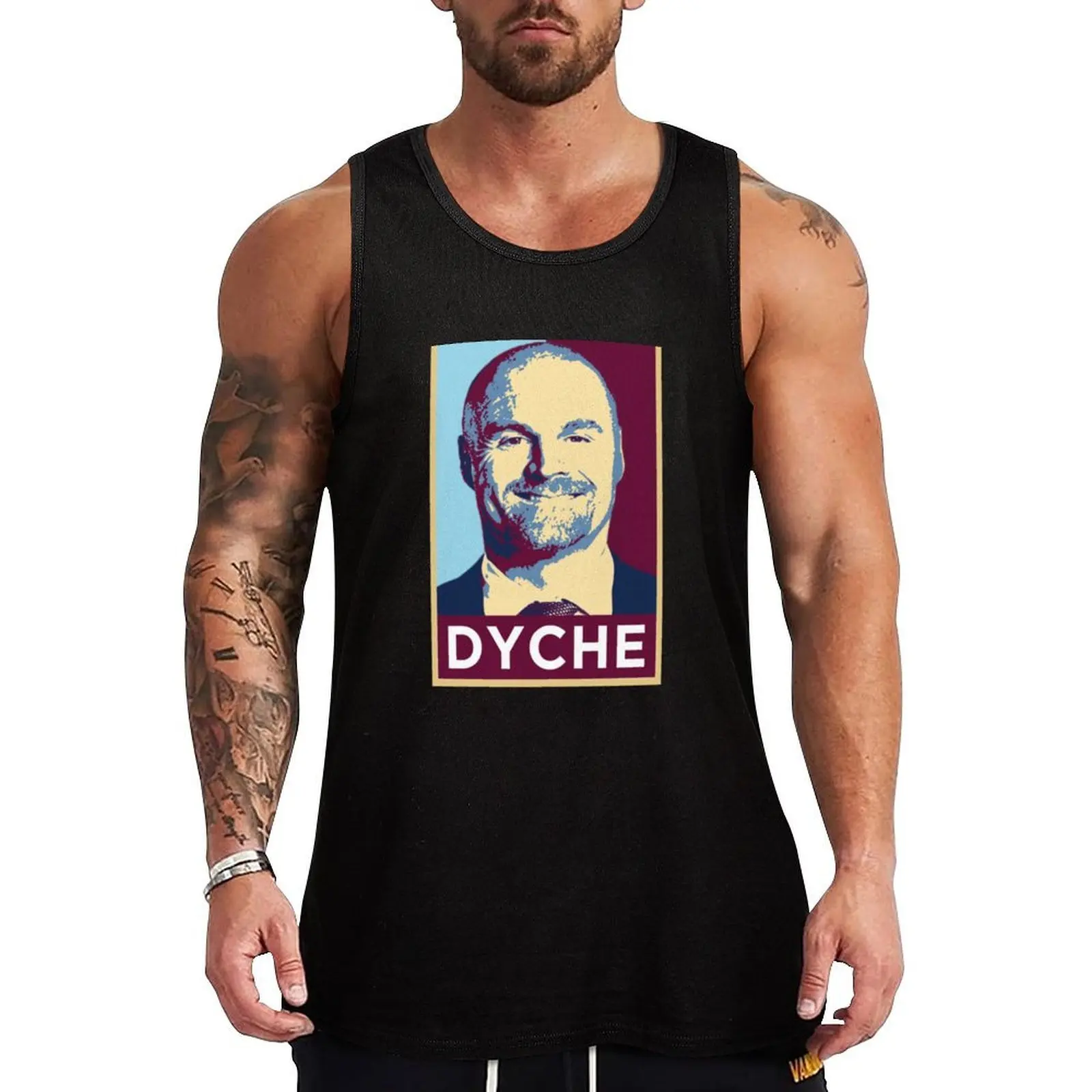 Sean Dyche Burnley Football Artwork Tank Top Running Athletic Tank Top Moisture Wicking Sleeveless
