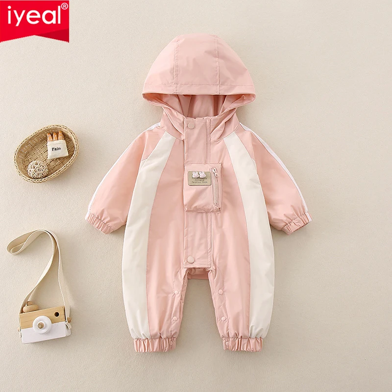 

IYEAL Autumn Winter Baby Girl Clothes Rompers Warm Plus Velvet Jumpsuit Baby Clothes Suit Outside Wearing Winter Rompers