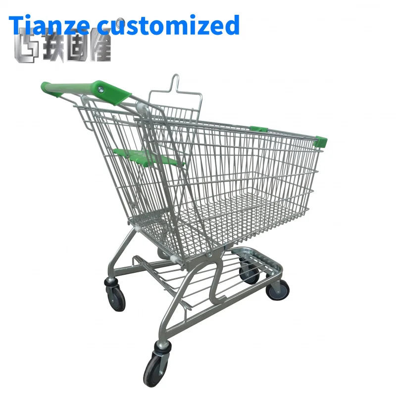 

(customized)New design 150L steel supermarket shopping cart trolley