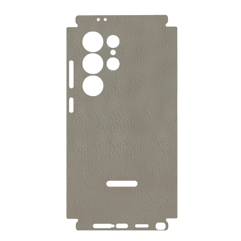 Leather Grain PVC Full Cover Phone Protector Sticker For SAMSUNG GALAXY S24 Ultra S24 Plus S24 Back + Sides Phone Wrap Film