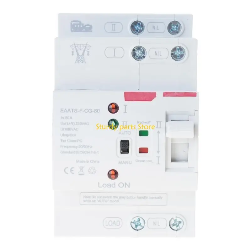 

97QC Din Mounted Power Transfer Switches Electrical Selector Switches Double Power Automatic Transfer Switches 2P 110V/220V