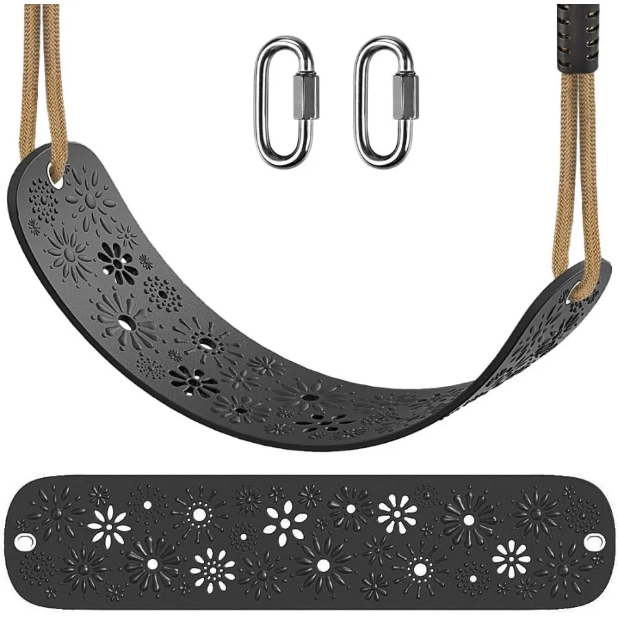 

SELEWARE Swing Set Accessories Swing Seat with Adjustable Rope Backyard Swingset Replacement for Both Indoor and Outdoor use St