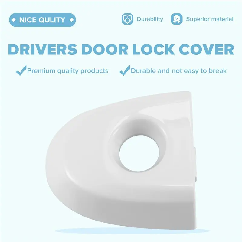 Car Door Lock Cover With Key Hole For Nissan Juke & Micra Drivers 806441KK0D Car Accessories Parts White