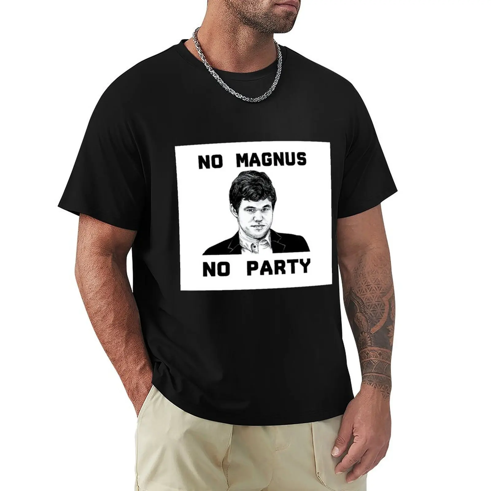 Magnus Carlsen Chess T-Shirt man t shirt summer T-Shirt