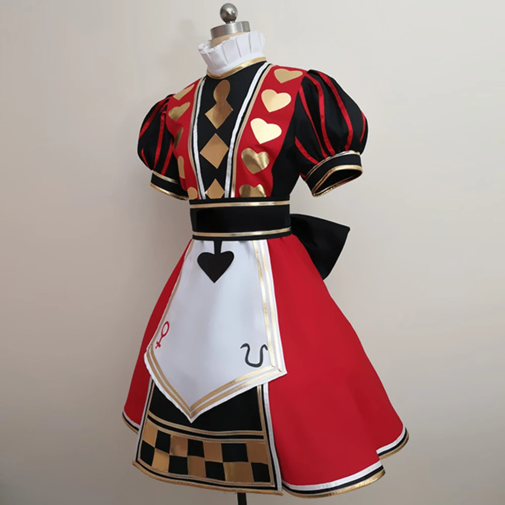 Anime Alice: Madness Returns Cosplay Costume Updated Version Royal/Playing Cards Uniform Dress Outfit Party Role Play Clothing