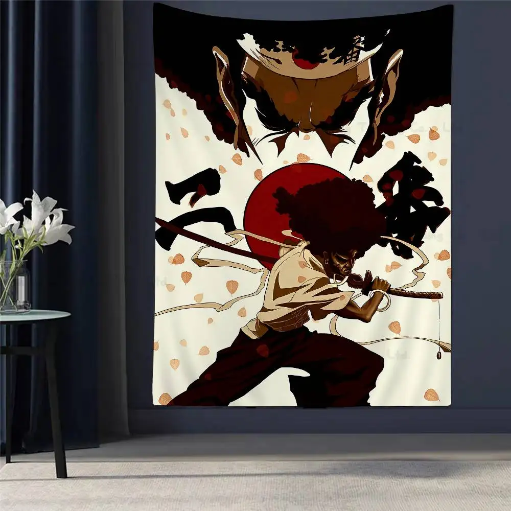 

Afro Samurai Hippie Wall Hanging Tapestries For Living Room Home Dorm Decor Art Home Decor