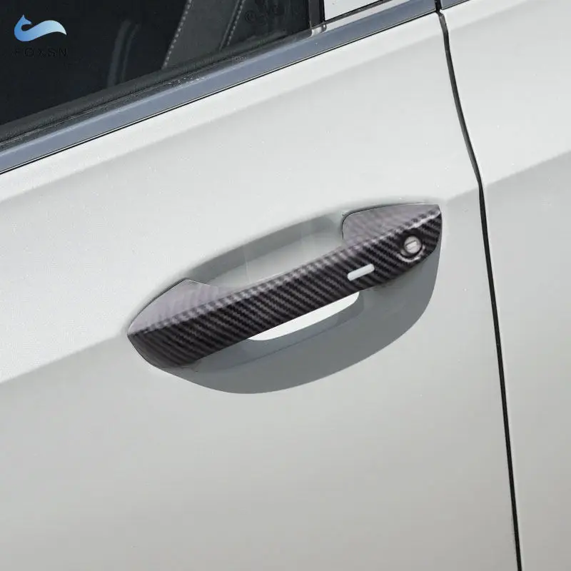 

Car Accessories Carbon Fiber Style Decoration 4pcs Exterior Door Handle Cover Sticker Trim For VW Golf 8 MK8 2021 2022