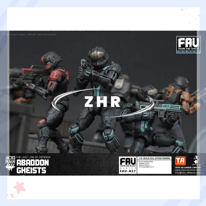 متوفر في المخزون حمض حرب المطر FAV-A57 Abaddon Ghists المنقولة الجندي نموذج عمل الشكل لعبة جمع هدية #6